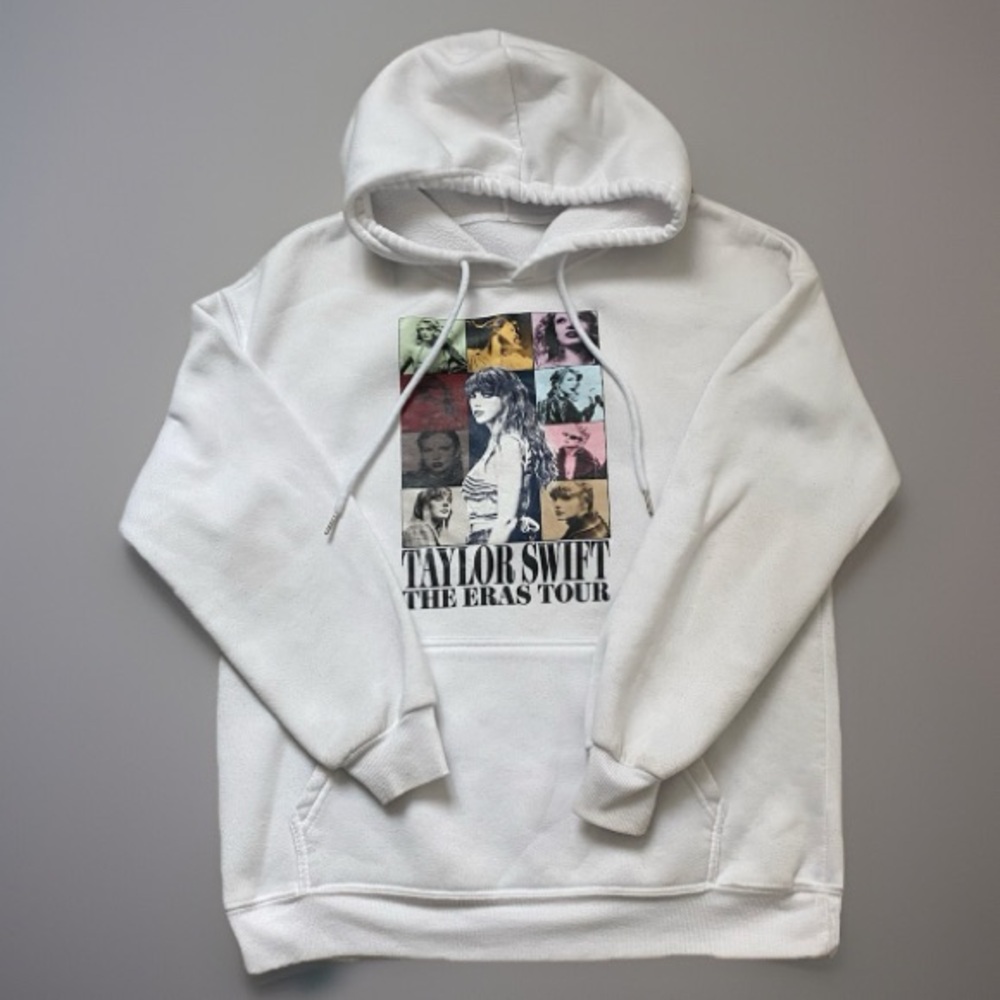 THE ERAS TOUR | Taylor Swift White Hoodie Small - Picture 3 of 11